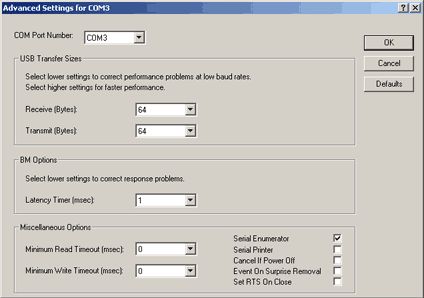 VCP Settings